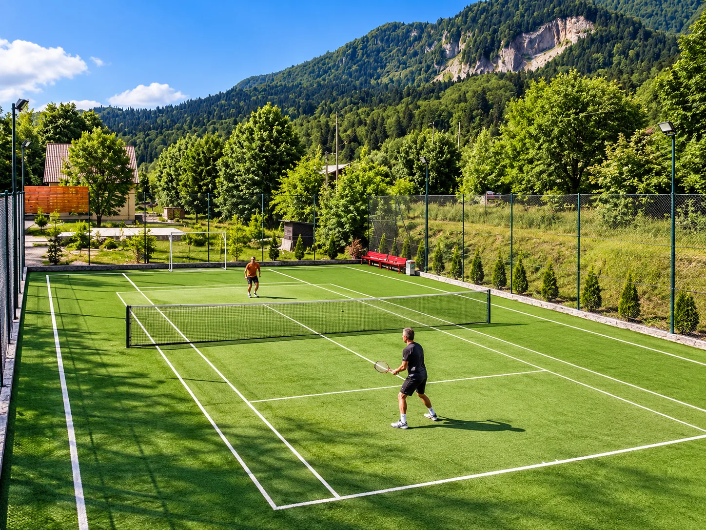 Teren de tenis la Complex Mona Caraiman Bușteni