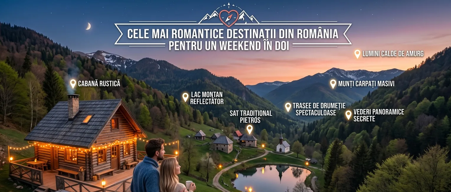 Cele Mai Romantice Destinații din România pentru un Weekend în Doi