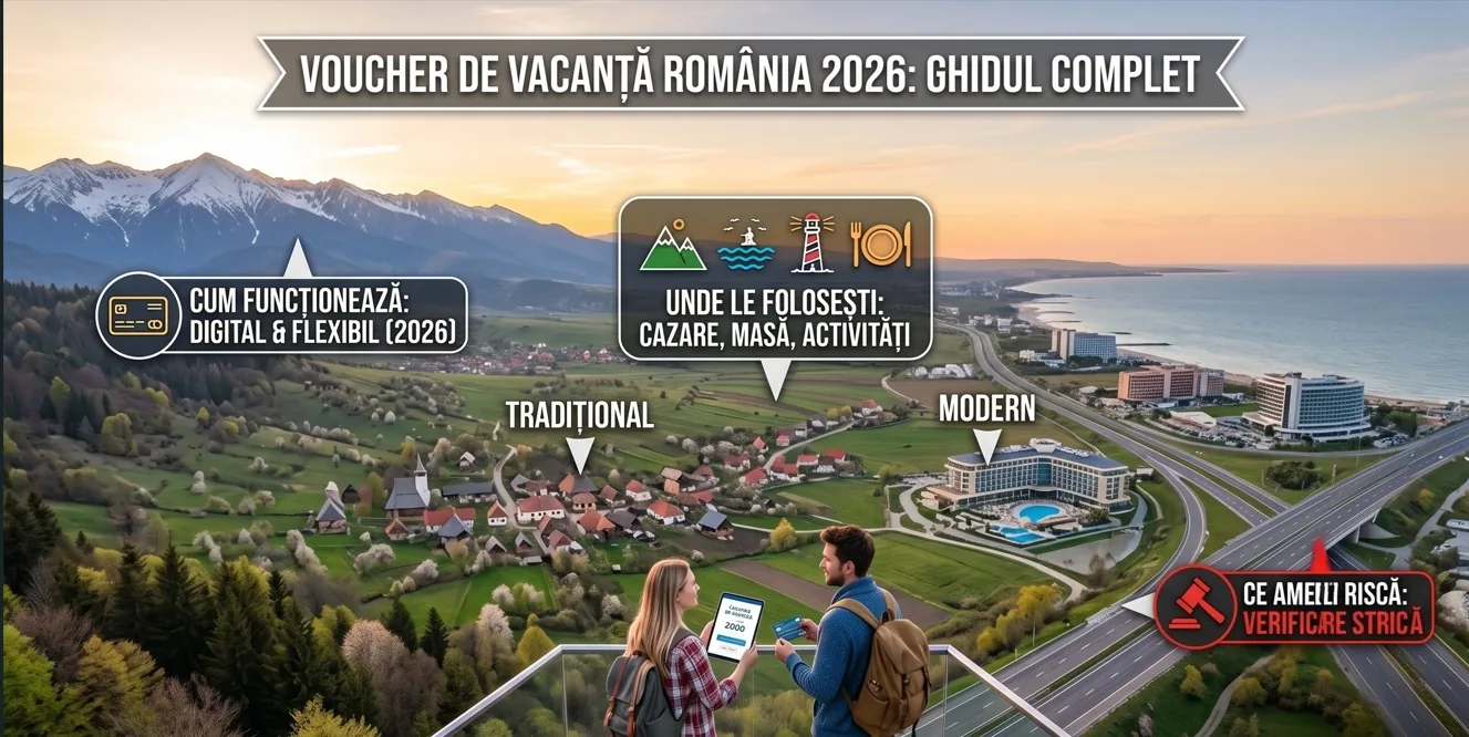 Vouchere de Vacanță în România 2026: Ghidul Complet — Cum Funcționează, Unde le Folosești și Ce Amenzi Riscă Cei Care Încalcă Legea