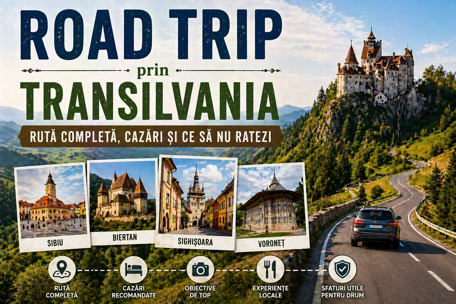 Road Trip prin Transilvania: Rută Completă, Cazări și Ce să Nu Ratezi