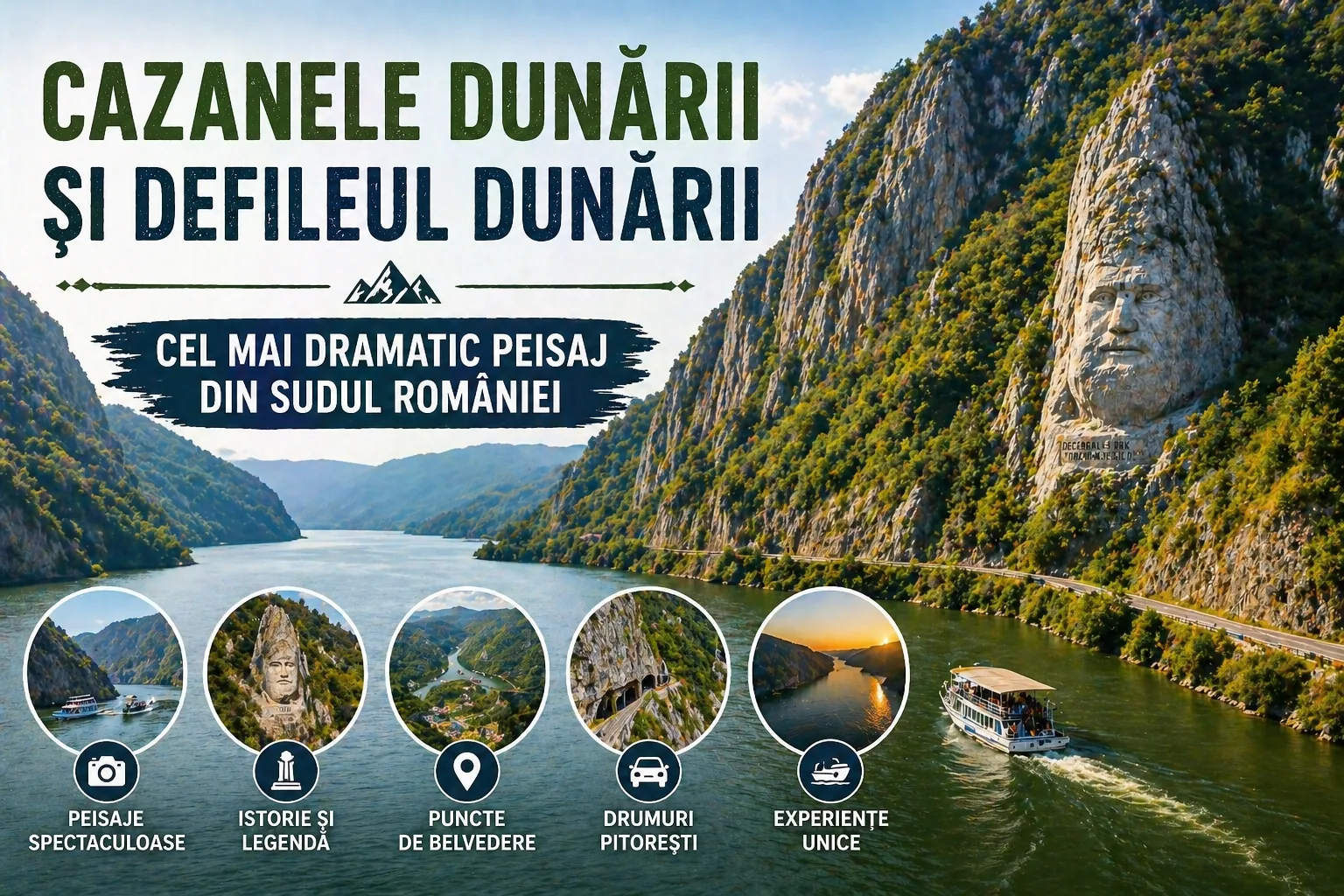 Cazanele Dunării și Defileul Dunării: Cel Mai Dramatic Peisaj din Sudul României
