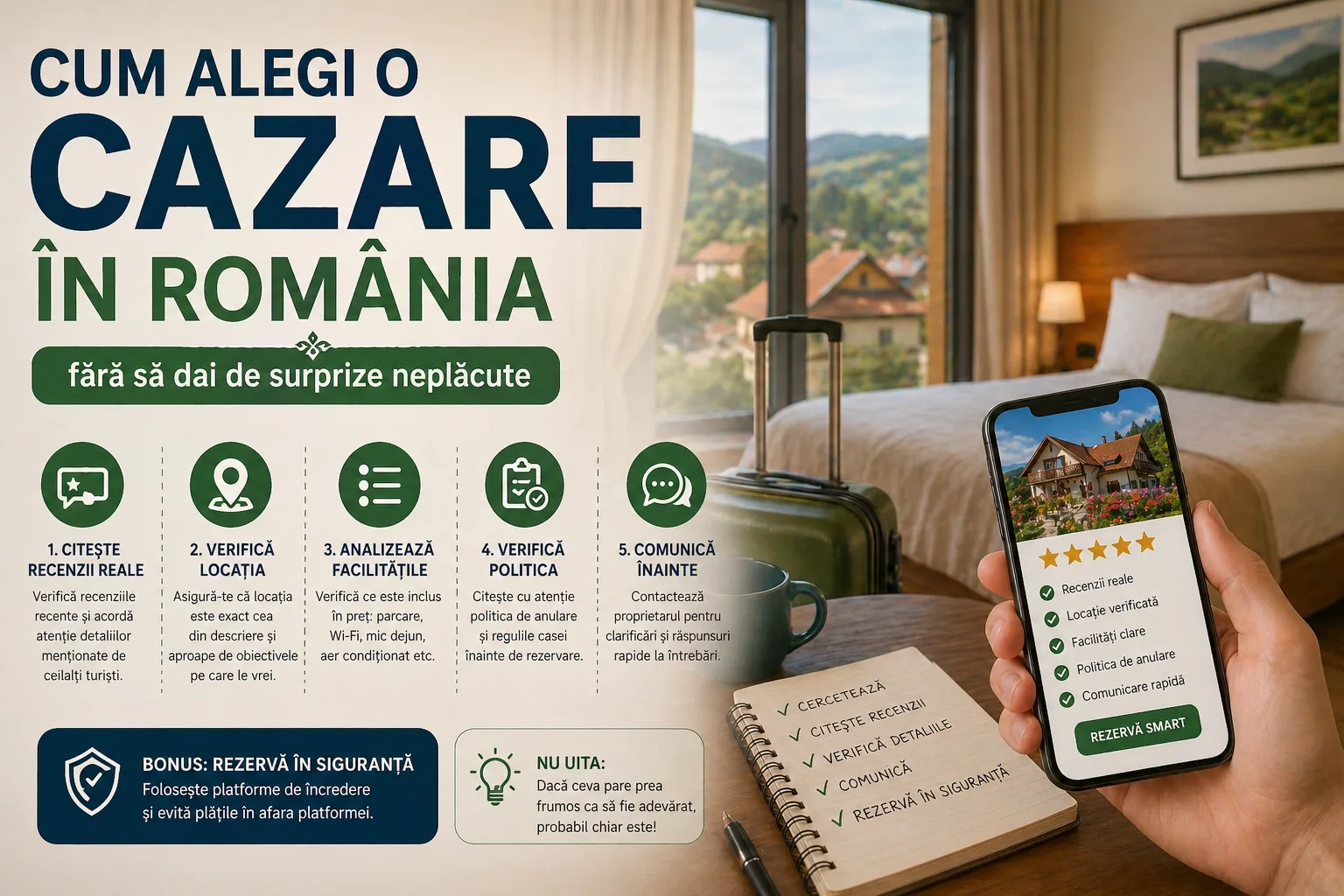 Cum Alegi o Cazare în România fără să Dai de Surprize Neplăcute