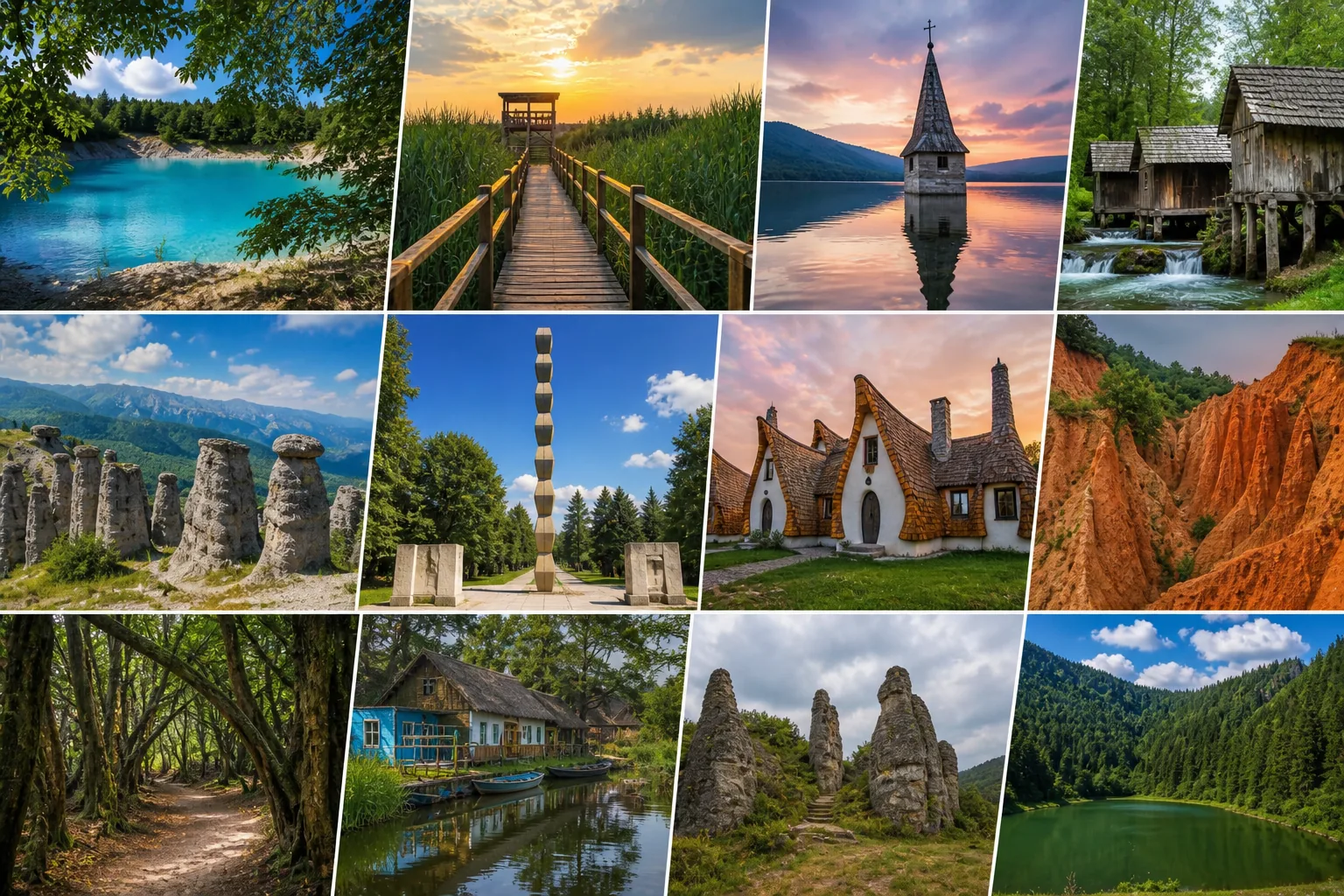 12 obiective turistice mai puțin cunoscute din România pe care merită să le descoperi