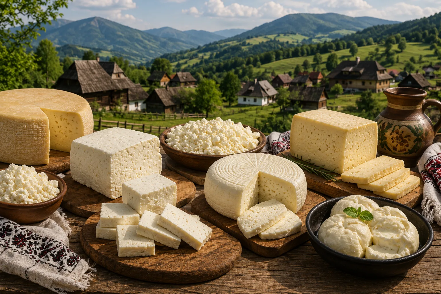 Drumul brânzeturilor din România: caș, telemea, urdă pe regiuni