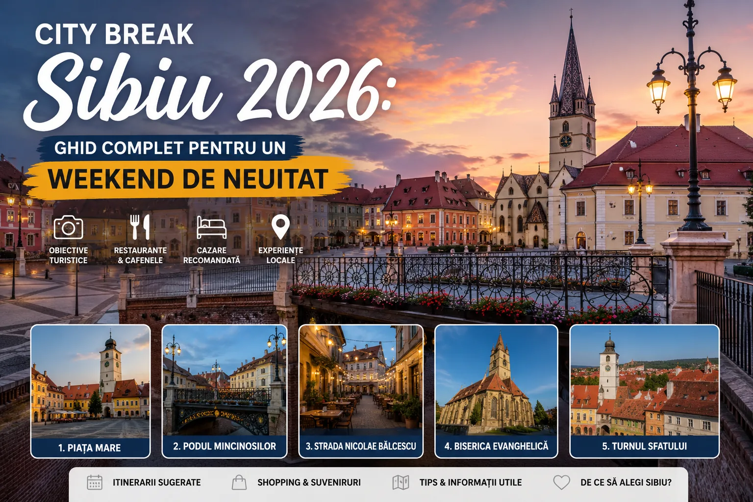 City break Sibiu 2026: ghid complet pentru un weekend de neuitat