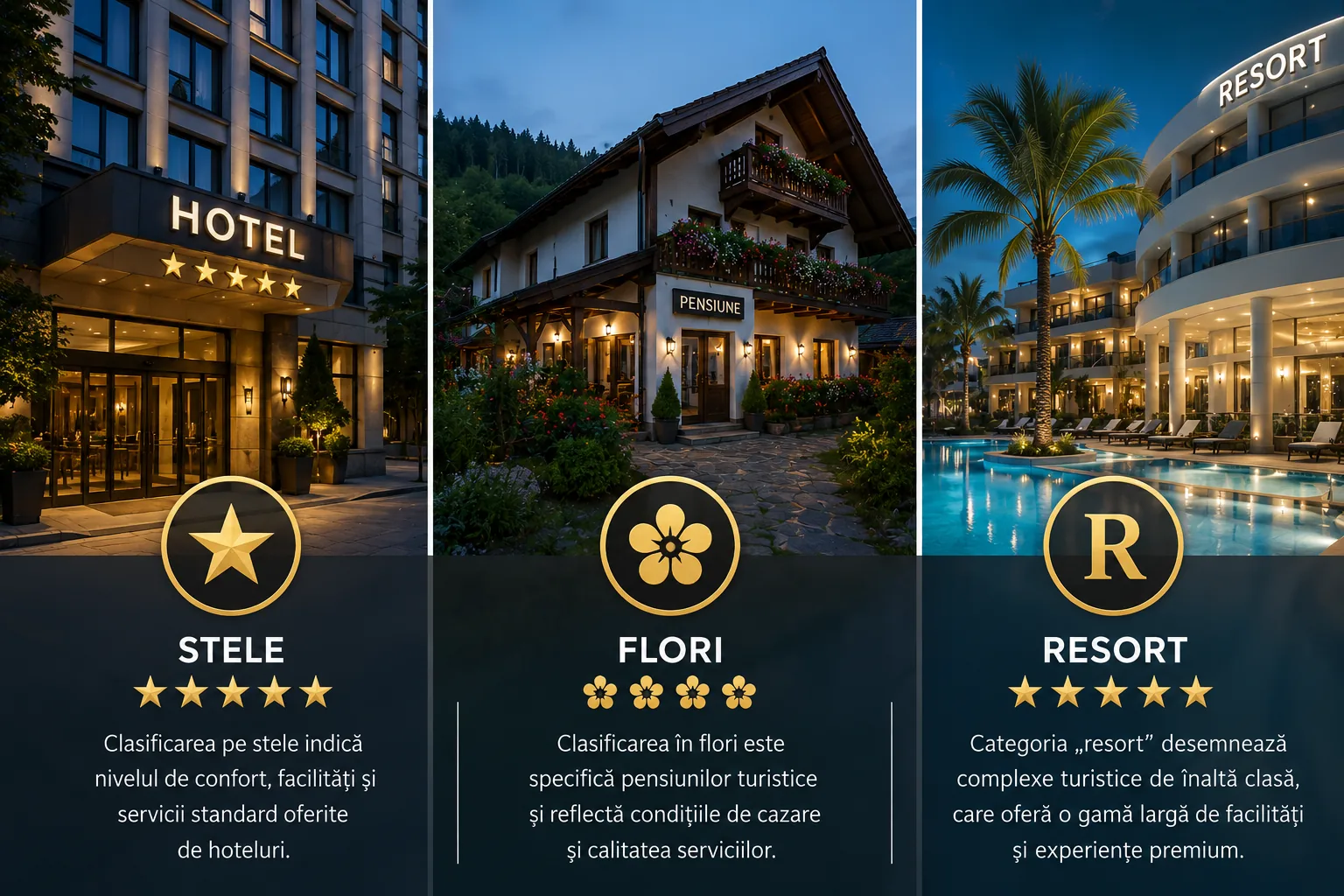 Clasificarea hotelurilor și pensiunilor din România: stele, flori și „resort" — ce înseamnă cu adevărat în 2026
