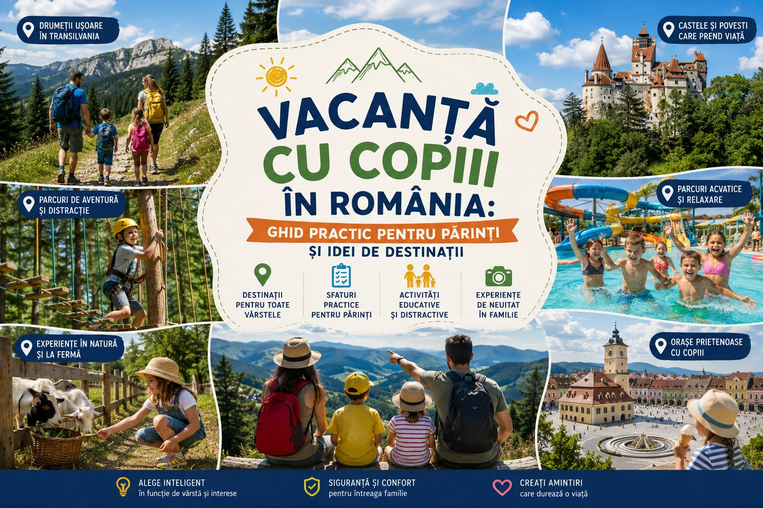 Vacanță cu copiii în România: ghid practic pentru părinți și idei de destinații