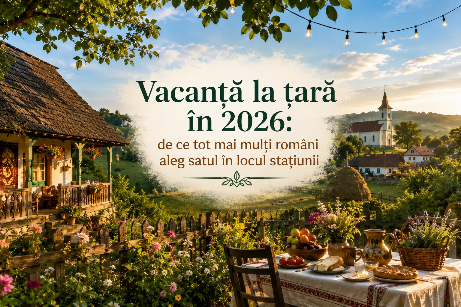 Vacanță la țară în 2026: de ce tot mai mulți români aleg satul în locul stațiunii