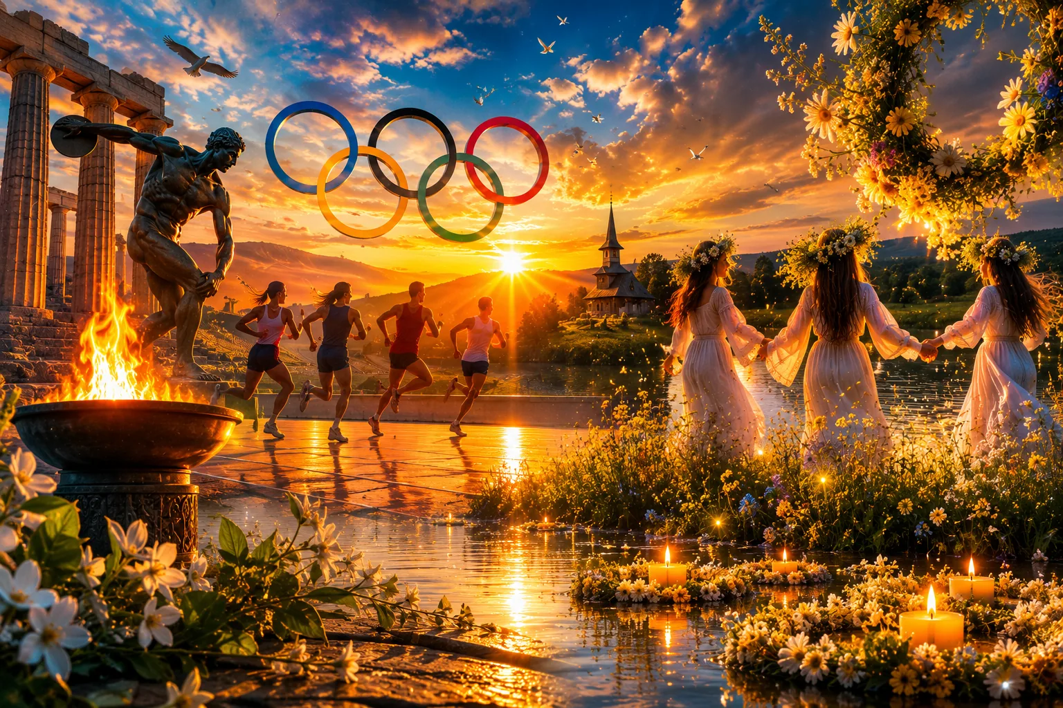 Astăzi în istorie: 23 iunie — Ziua Olimpică și ajunul Sânzienelor