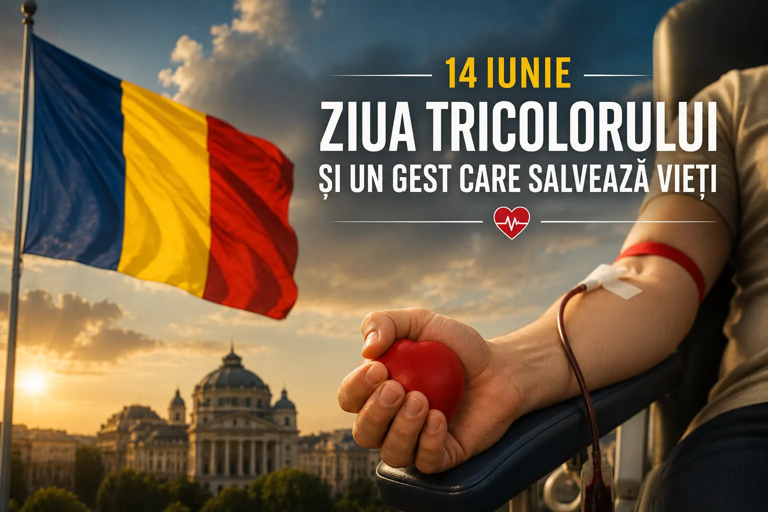 Astăzi în istorie: 14 iunie — ziua tricolorului și un gest care salvează vieți