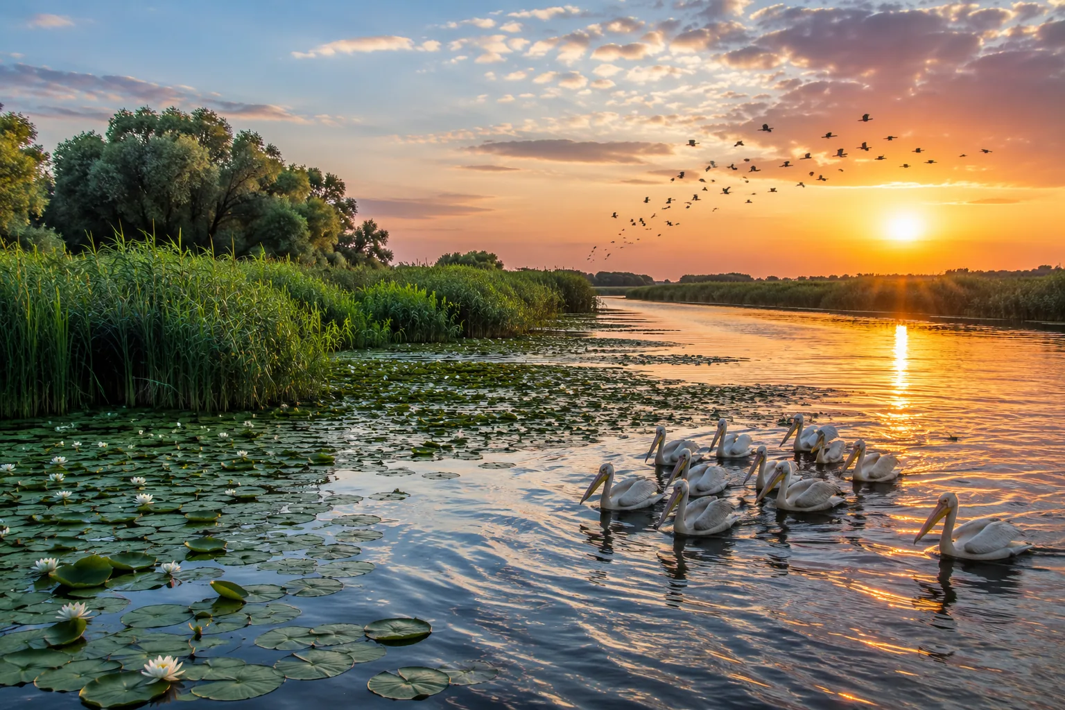 Delta Dunării: cel mai tânăr pământ al României și un paradis al păsărilor