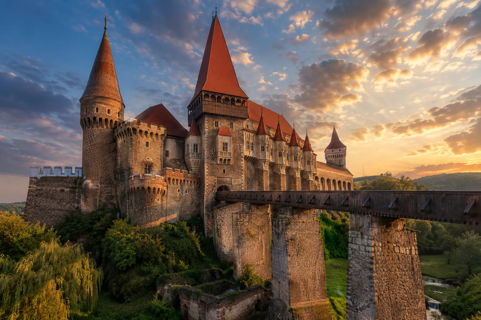 Castelul Corvinilor: cea mai impunătoare cetate gotică din România