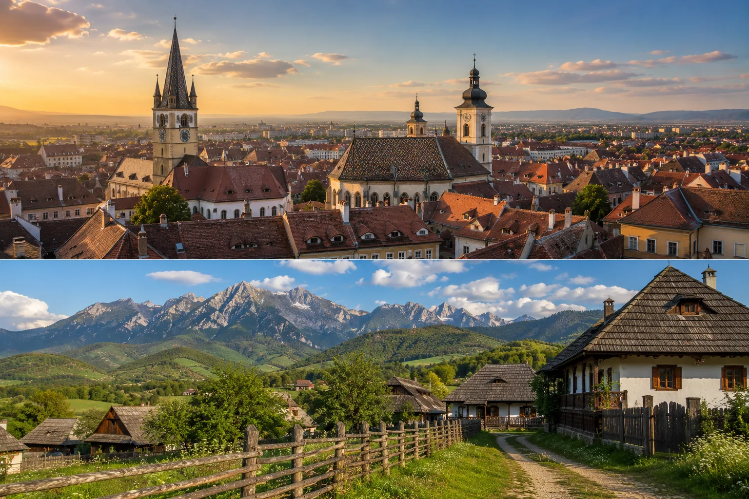 Sibiul și Mărginimea: orașul cu ochi și satele de la poalele muntelui