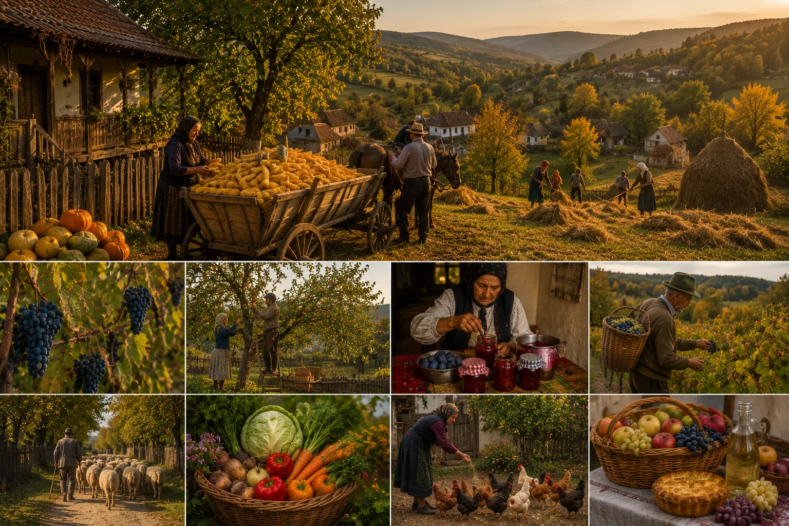 Septembrie la sat — cum se trăiește încă, în câteva colțuri de țară, sezonul recoltei