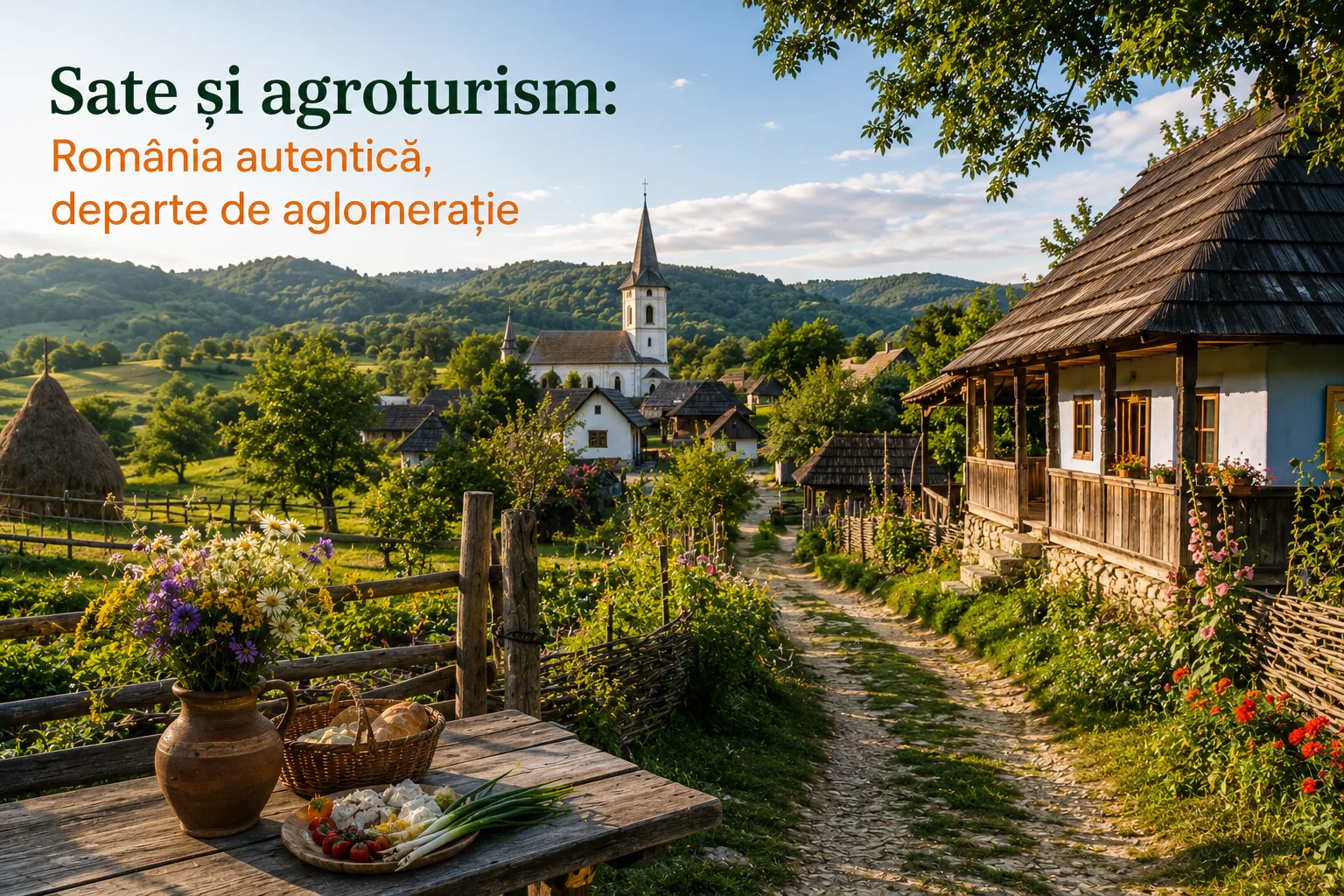 Sate și agroturism: România autentică, departe de aglomerație