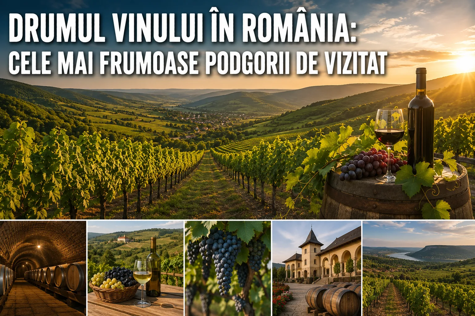 Drumul vinului în România: cele mai frumoase podgorii de vizitat