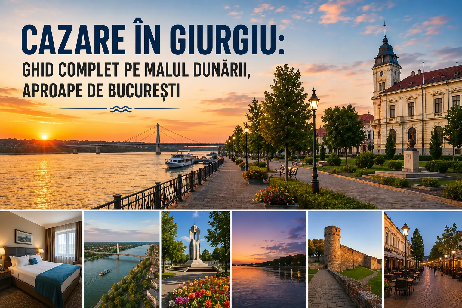 Cazare în Giurgiu: ghid complet pe malul Dunării, aproape de București