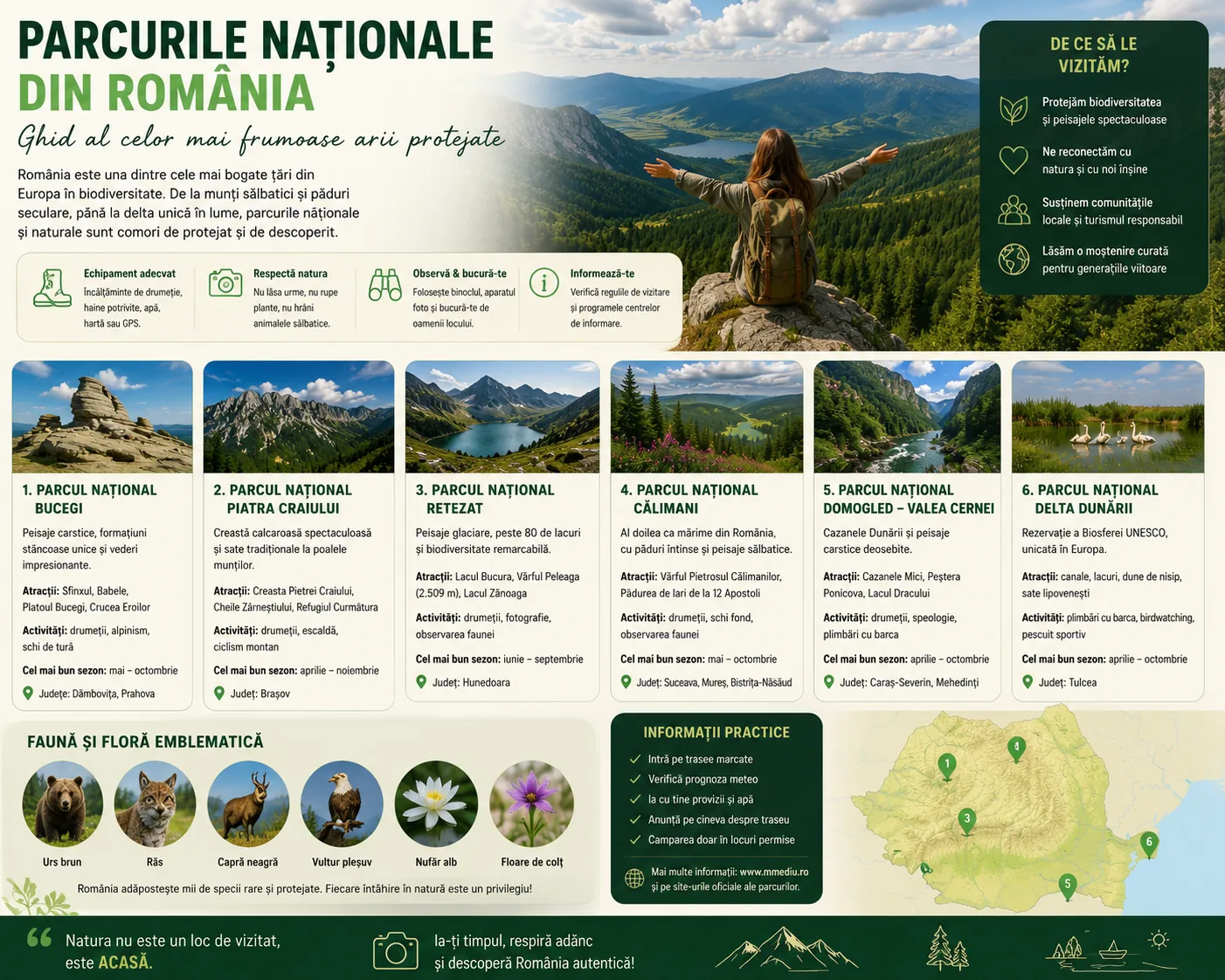 Parcurile naționale din România: ghid al celor mai frumoase arii protejate