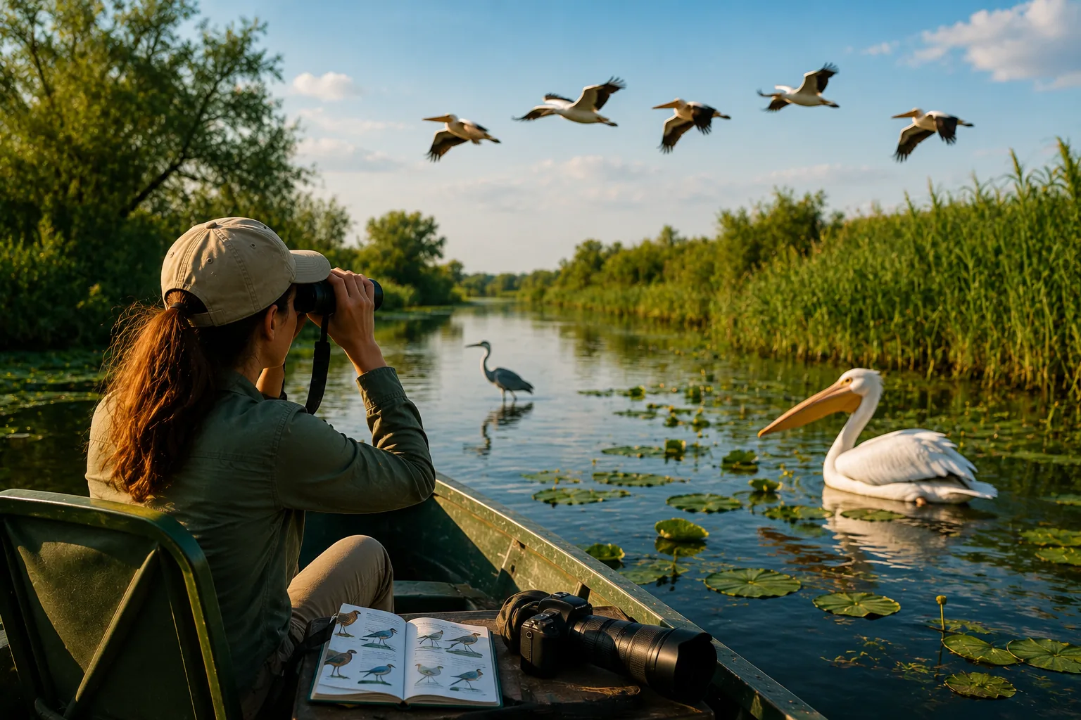Birdwatching în Delta Dunării: ghidul păsărilor și al faunei