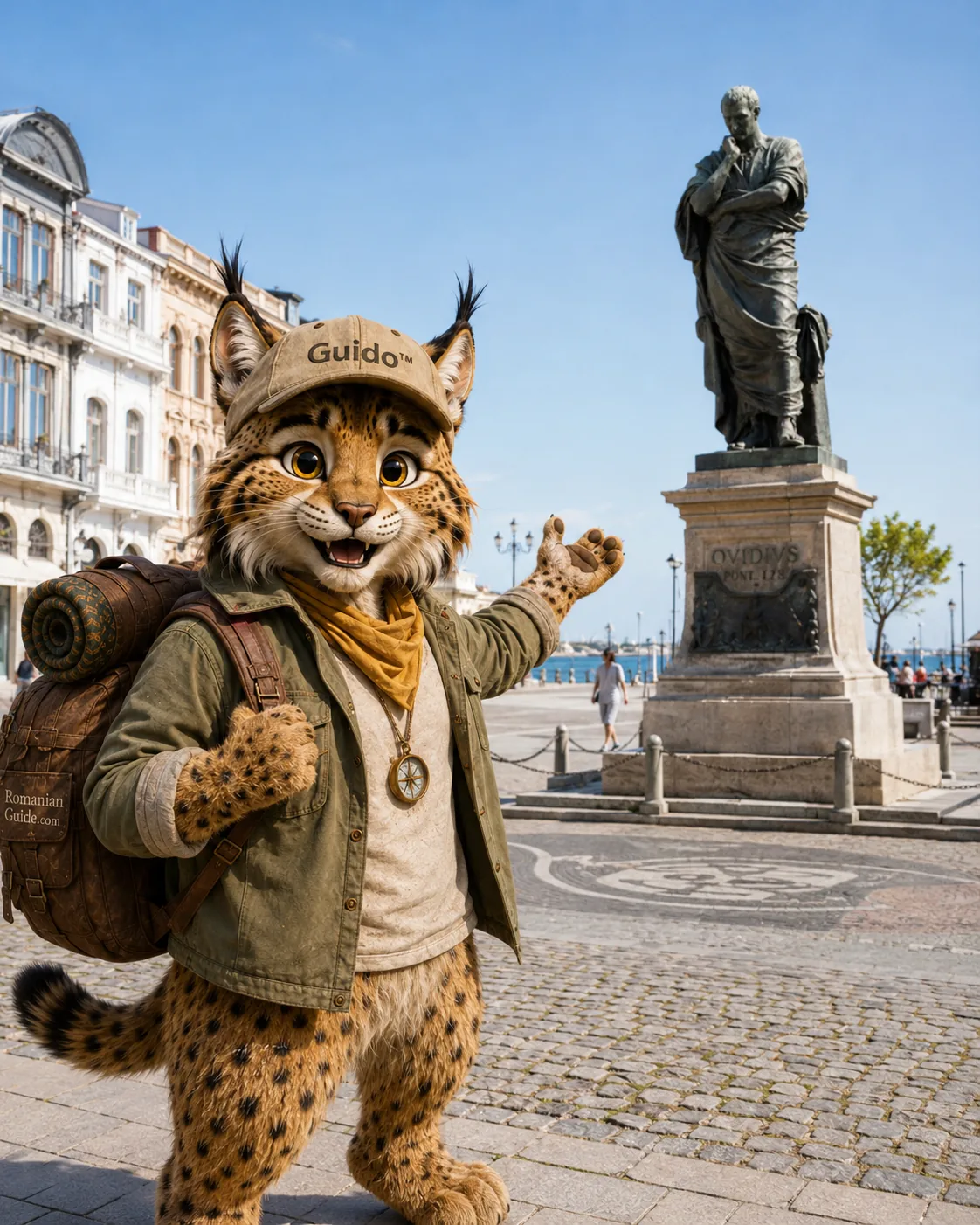 În fața statuii lui Ovidiu — poveste de Giddo, ghidul turistic