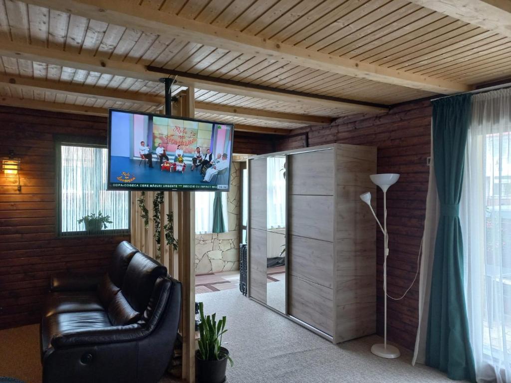 Edelweiss Cozy Lodge cu Semineu, Saună și Terasă — foto 15